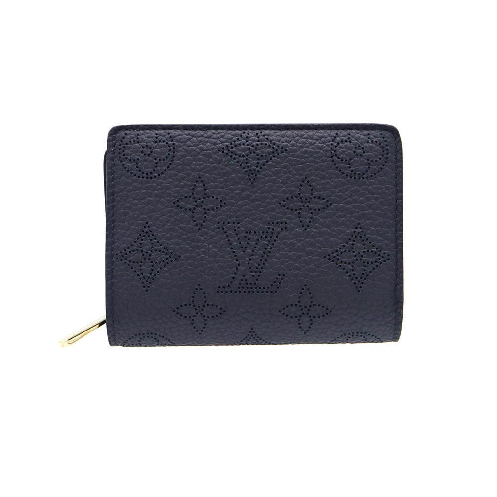 Louis Vuitton Portefeuille Claire Wallet Mahina Leather Navy Blue
